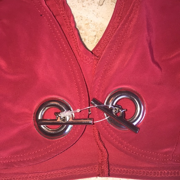 🔥NWOT Sexy Red with silver hardware bikini🔥 - Picture 7 of 8